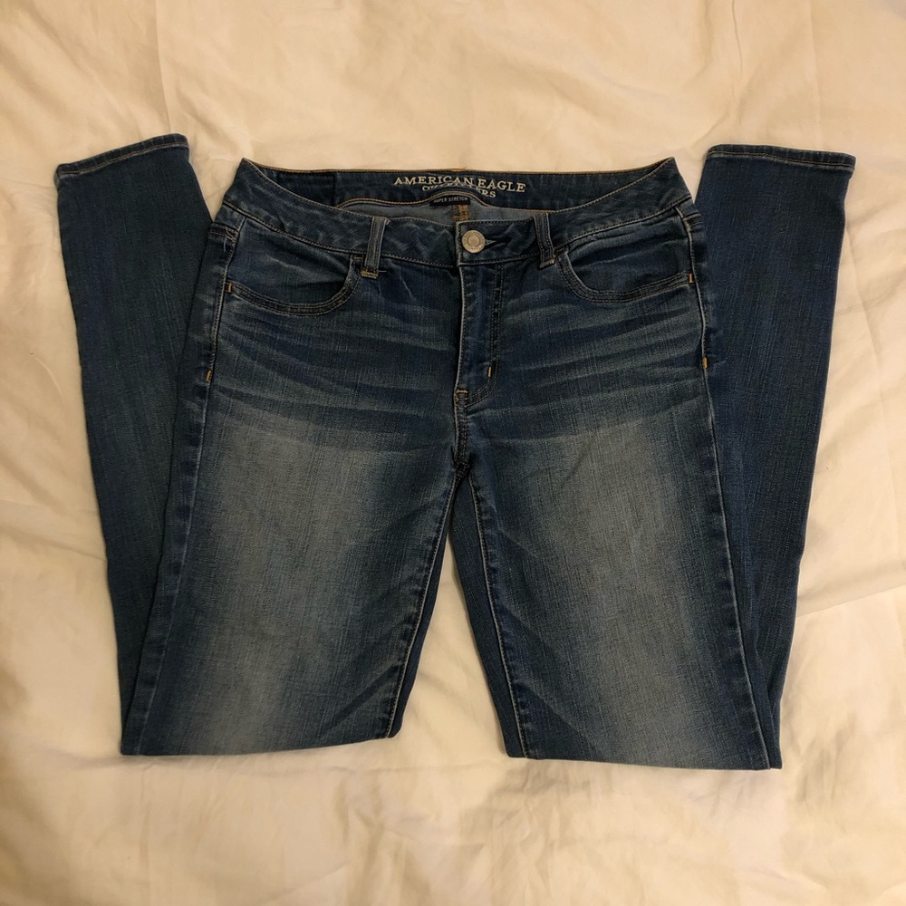 American Eagle Med Wash Jeggings | sz 8 Long